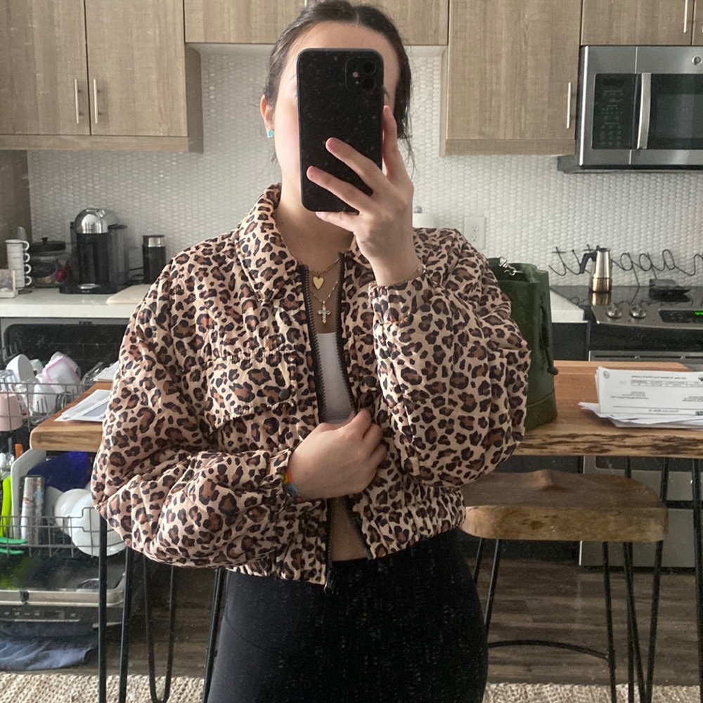 Leopard print jacket